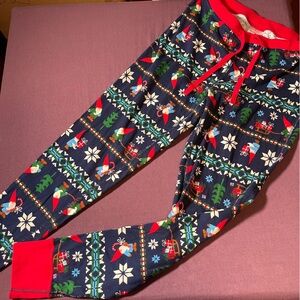 Hanna Andersson Women's Long John Gnome Pajama PANTS - Size Medium Christmas PJs